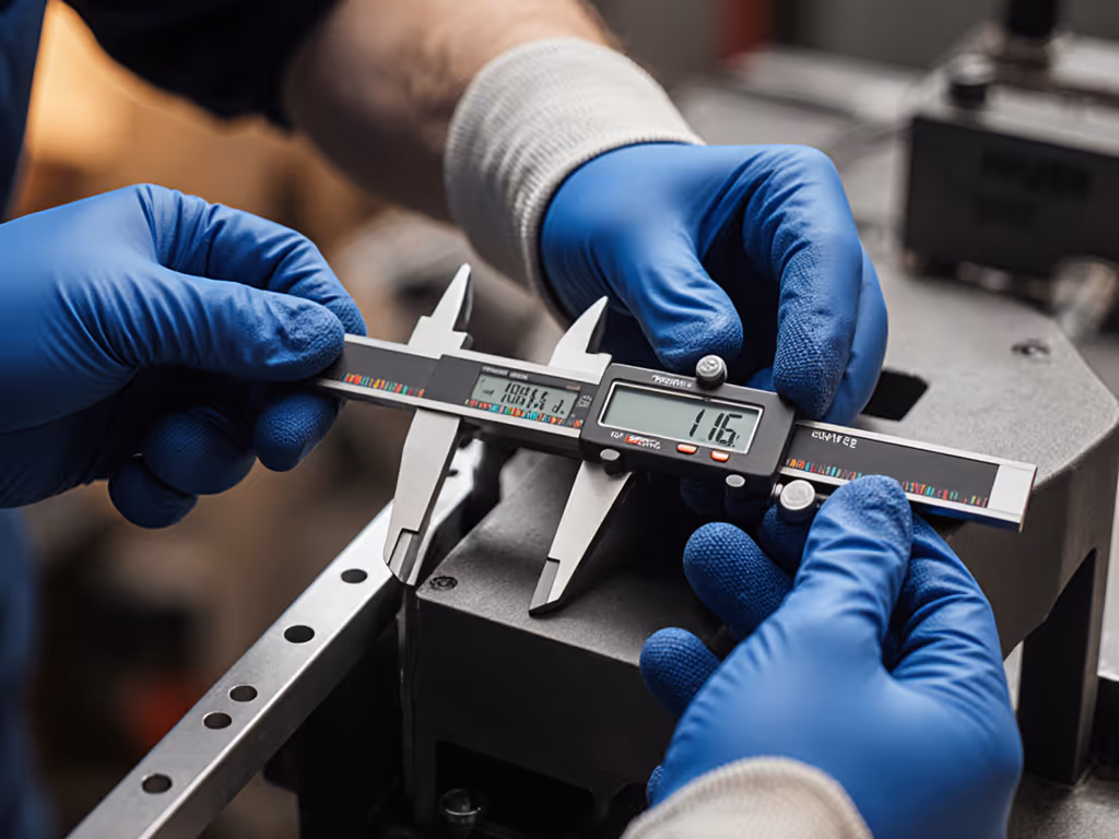 operation_hand_wearing_glove_holding_caliper